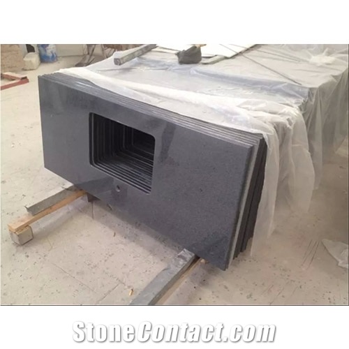 Chinese Grey Granite Countertop, G654 Granite Polished Kitchen Countertops