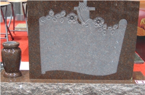 Indian Red Granite Monument & Tombstone, Upright Monuments, Headstones, Gravestone