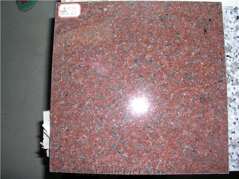 South African Red Granite Tiles & Slabs, Polished for Floor and Wall