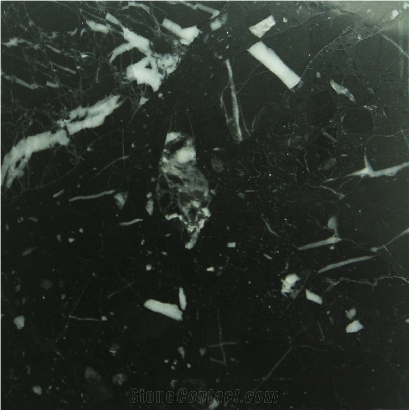 Artificial Stone Black Marble Slab Fg053