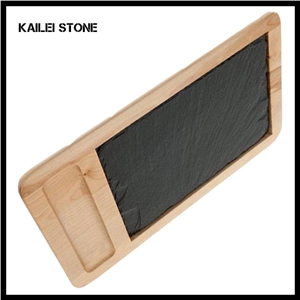 Xingzi Kailei Stone Factory Bamboo & Slate Trays, Jiangxi Black Slate Trays