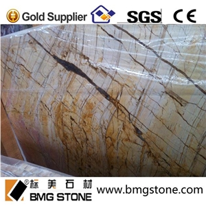 2016 Cheap Marble Tile Price, Marble Stone, Picasso Gold Marble for Tiles