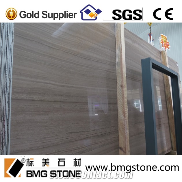 Brown Wood Marble Wall Tiles, China Brown Marble