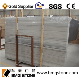 China Crystal Wood Grain Marble Slabs and Tiles for Projects