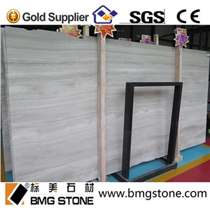 China White Wooden Marble Tiles & Slabs for Table Top or Floor Tile