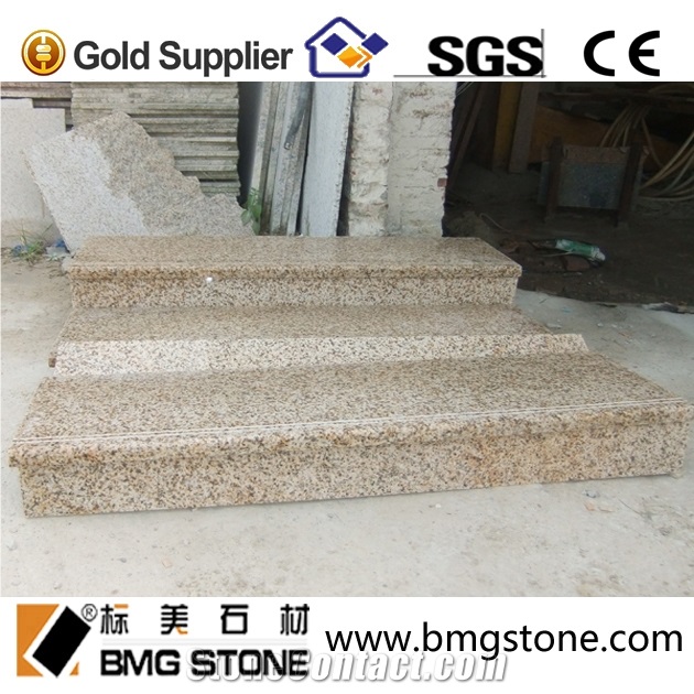 G682 Rusty Yellow Granite Stone Stair Step