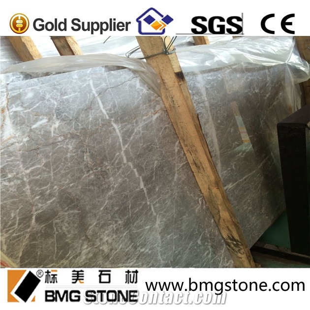 Popular Customize Marble Stone Italy Pascal Grey Marble for Various Style Tile/Slabs