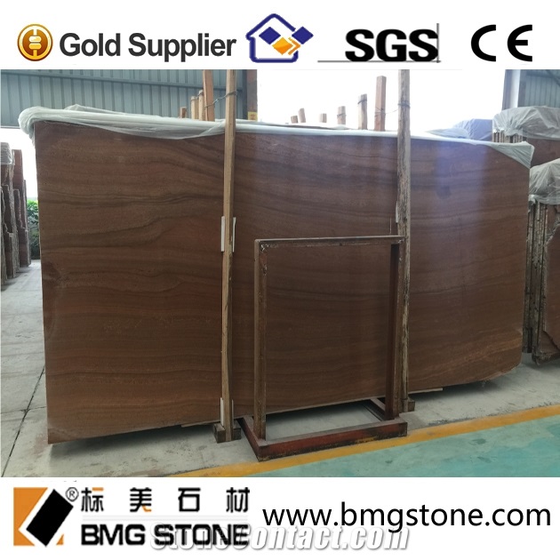 Popular Product Beatiful the Red Wooden Vein Marble Slabs & Tiles