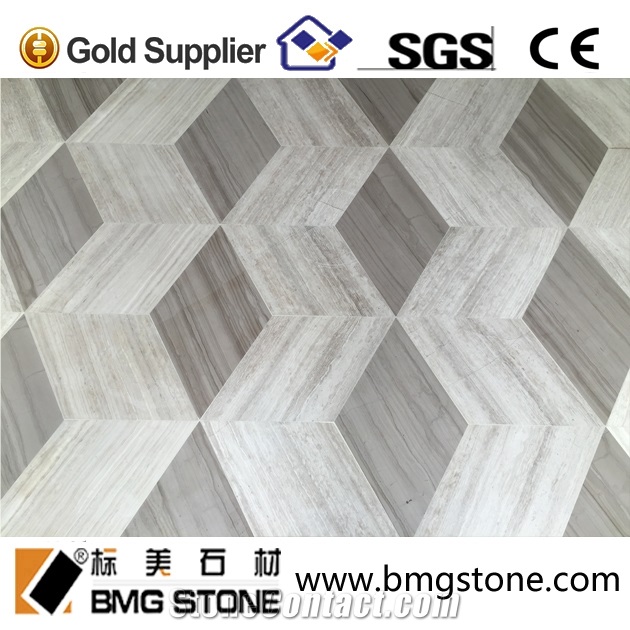 Wood Marble Waterjet Medallion Floor Tiles and Stone Medallion Made in China