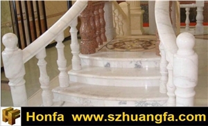 Beige Sunny Marble Stair Case and Stair Treads