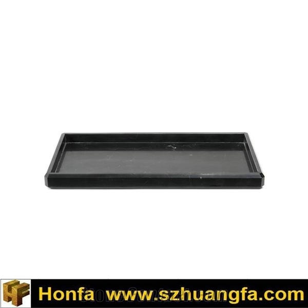 Square Marble Bathroom Shower Tray, Black Marble Shower Trays