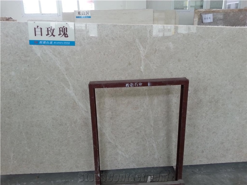 White Rose Marble Tiles and Slabs