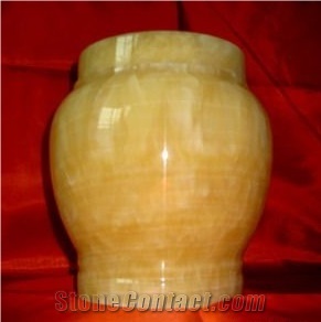 China Yellow Onyx Cremation Urns