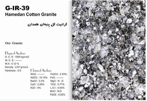 Hamedan Cotton Granite Tiles & Slabs, Hamedan Gray Granite Polished Tiles & Slabs Iran
