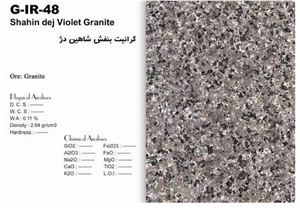 Shahin Dej Violet Granite, Shahin Dezh Violet Granite Tiles & Slabs, Lilac Polished Granite Flooring Tiles