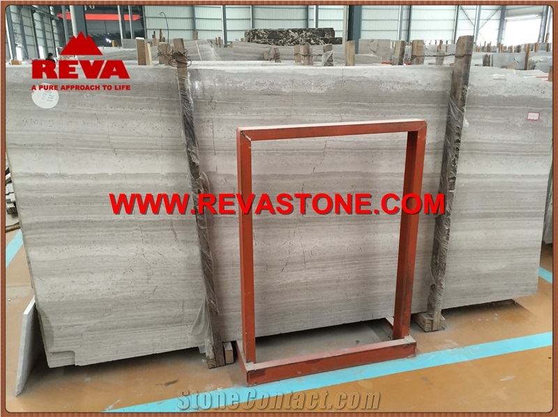 China Wooden White Marble Exterior Wall Cladding Tile, Athens Wooden Marble Exterior Wall Cladding Tile