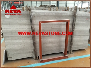 China Wooden White Marble Exterior Wall Cladding Tile, Athens Wooden Marble Exterior Wall Cladding Tile