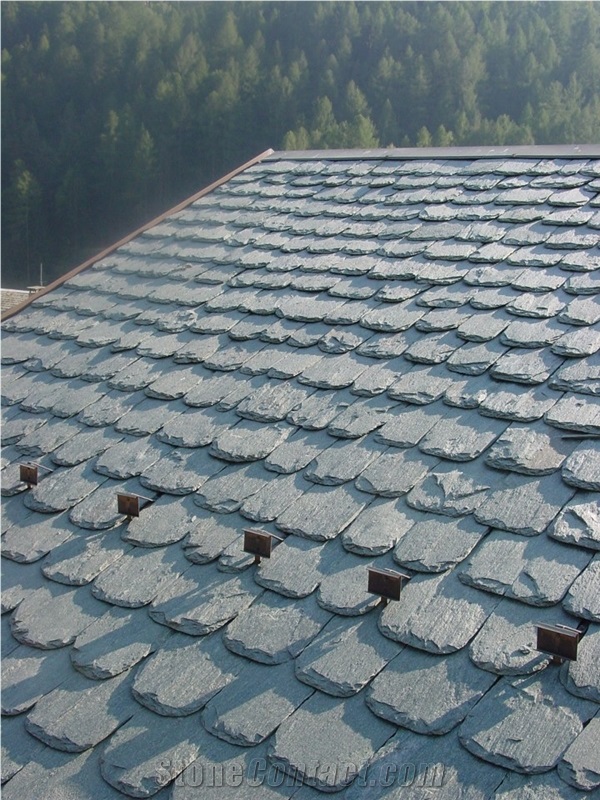 Dorato Valmalenco Quartzite Roof Tiles, Grey Quartzite Roofing Tiles