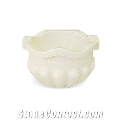 Afyon Cream White Marble Basin - Afhk-59, White Marble Sinks & Basins Turkey , Bathroom Sinks