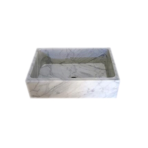 Afyon Violette Marble Sink - Afhl-44, White Marble Bathroom Sinks & Basins Turkey