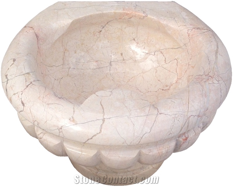 Afyon White Marble Basin - Afhk-55