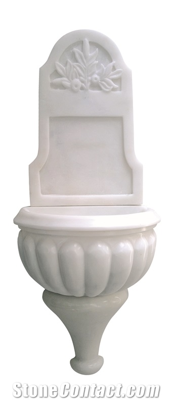Afyon White Marble Basin - Afhk-63p, White Marble Sinks & Basins, Bathroom Sinks