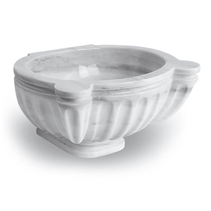 Exclusive Marble Basin - Afhkf-155, White Marble Round Basins, Vafyon White Marble Basins, Bathroom Sinks