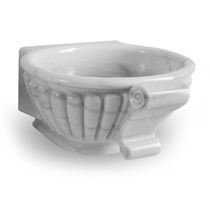 Exclusive Marble Basin - Afhkf-205, White Marble Round Basins, Afyon White Marble Basins, Bathroom Sinks