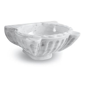 Exclusive Marble Basin - Afhkf-6000, White Marble Round Basins, Afyon White Marble Basins, Bathroom Sinks