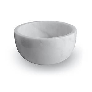 Exclusive Marble Basin - Afhkm-101, White Marble Round Basins, Afyon White Marble Basins, Bathroom Sinks