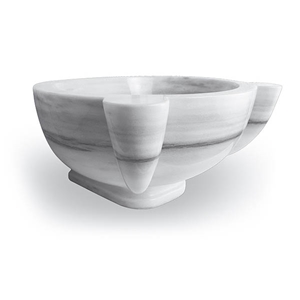 Exclusive Marble Basin - Afhkm-1505, White Marble Round Basins, Afyon White Marble Basins, Bathroom Sinks