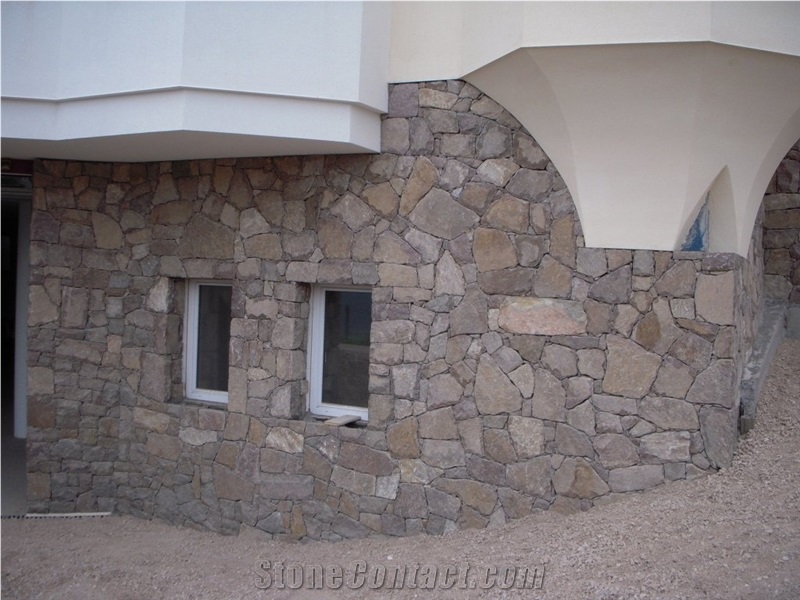 Porfido Di Monticolo Montiggler Porphyr Building, Walling, Masonry Bricks, Boulders
