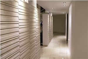 Collection 30×60 Regola a Cnc Carved 3d Wall Panels, Camargo Limestone Wall Panels, Beige Limestone for Walling