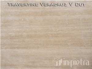 Durango Veracruz Travertine Vein Cut, Beige Travertine Flooring and Walling