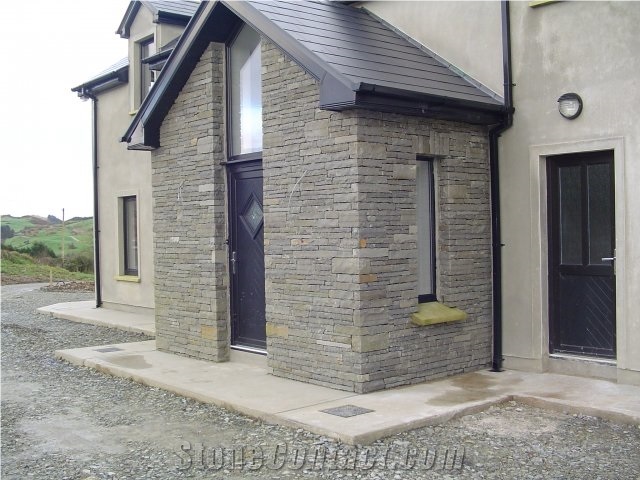 Liscannor Stone, Moher Stone Walling Bricks, Sawn Cut Masonry Brick