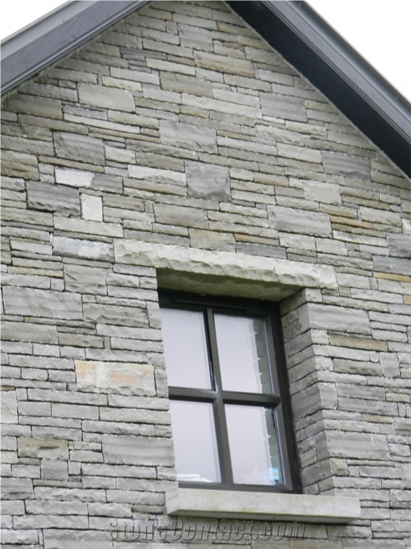Liscannor Stone, Moher Stone Walling Bricks, Sawn Cut Masonry Brick