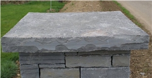 Liscannor Stone Piers and Wall Capping, Doolin Stone Wall Parapets