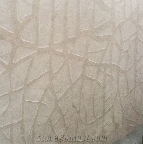 2cm Special Finish Slabs for Walling, Beige Marble Wall Panel