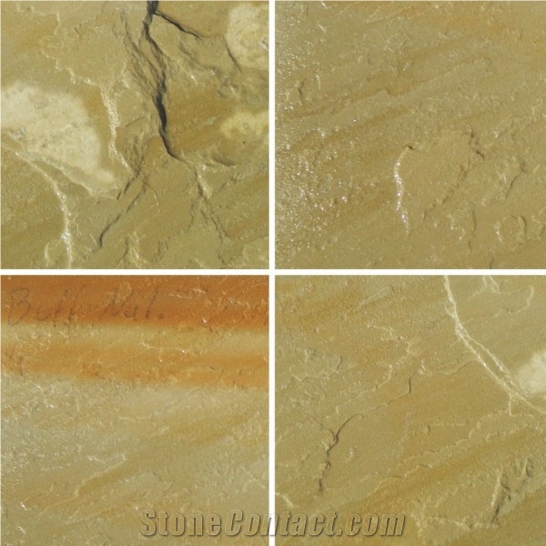 Buff Sandstone Paving Tile Natural Surface