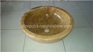 Washbasin 0nyx, Yellow Onyx Sinks & Basins Indonesia
