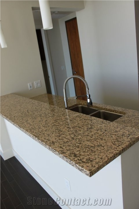 Crema Brazil Granite Kitchen Countertop