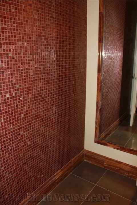 Glass Mosaic Bathroom Wall