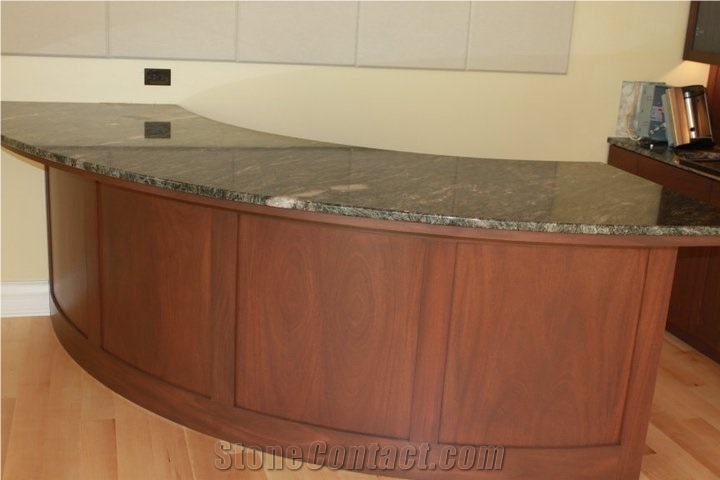 Stormy Night Granite Reception Counter, Desk Top
