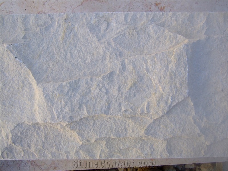 Qabatiya White Stone Split Face for Walling