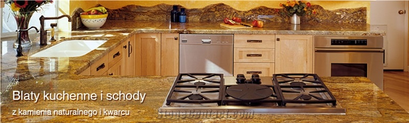 Golden Glory Granite Kitchen Countertops