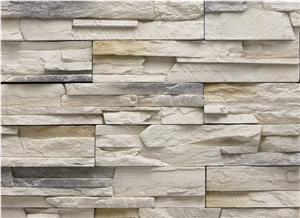 Artificial Cultured Stone High Simulation to Natural Stone,Light Weight Manufactured Stacked Stone Veneer,Waterproof Cultured Stone Veneer for Wall Decor