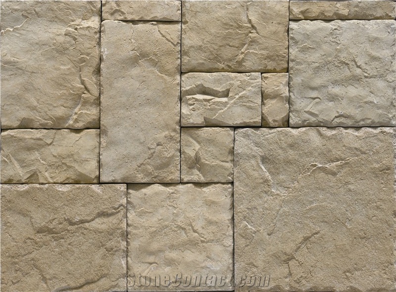 Castle Rock Panel,Man Made Cultural Stone Exterior Decorative Wall for Villa,Western Style Manufactured Stone Castle Rock Veneer