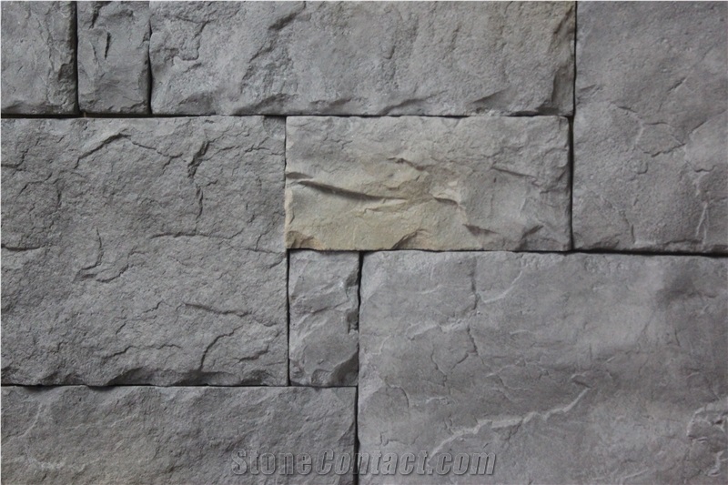 Castle Rock Panel,Man Made Cultural Stone Exterior Decorative Wall for Villa,Western Style Manufactured Stone Castle Rock Veneer