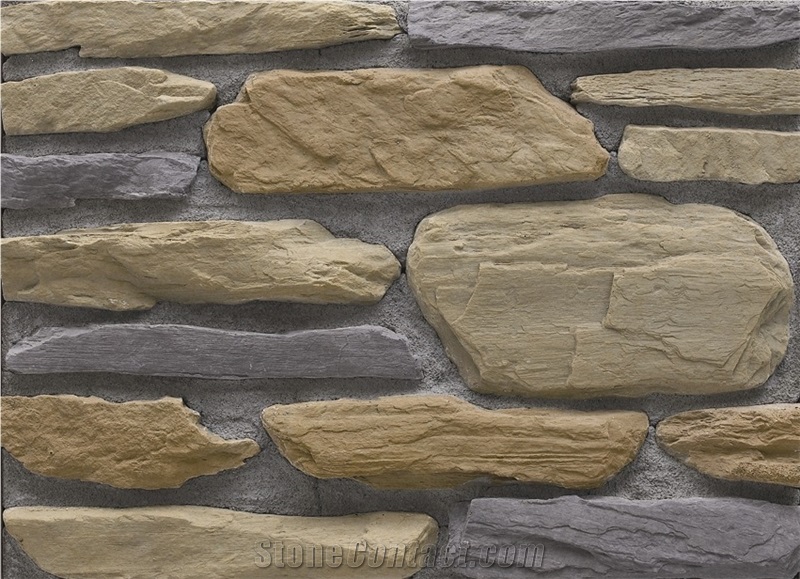 Castle Rock Veneer, Cultured Field Stone for Wall Decor,Manufactured Stone Castle Rock Veneer,Best Price for Wall Decoration