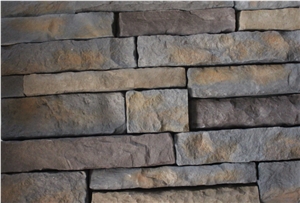 Cement Concrete Loose Manufactured Ledge Stone, Cultured Stacked Stone Veneer,Fake Field Stone,Manufactured Popular Faux Fireplace Wall Stone